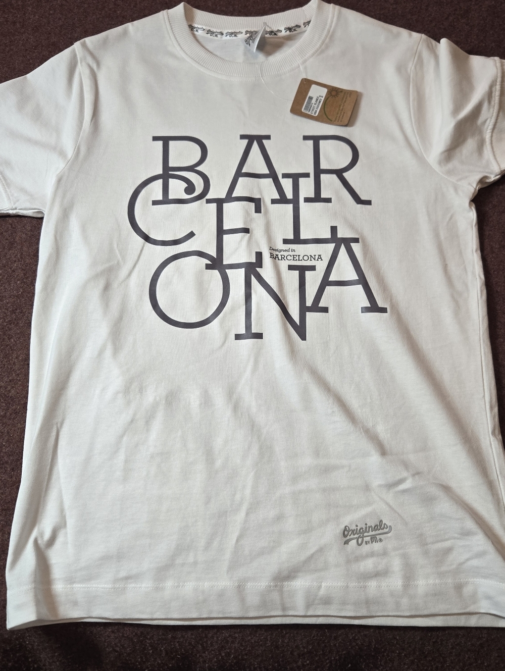 Barcelona Spain Cotton Shirt High Qualitu Size Small